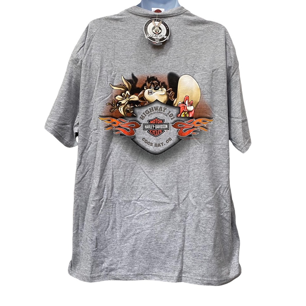 Harley Davidson Looney Tunes Tshirt, Vintage 2002, New with Tags, Made in USA - Picture 2 of 3